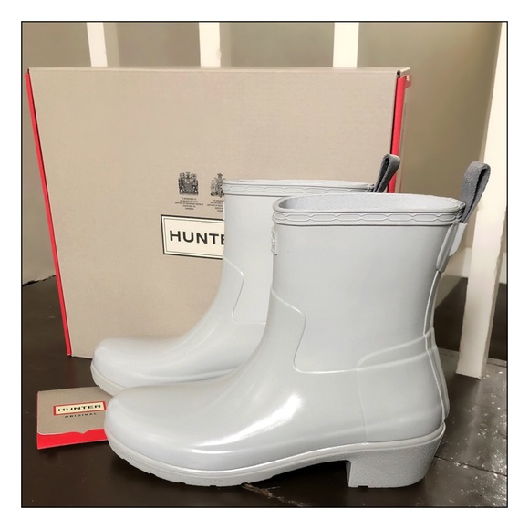 Hunter Shoes - Hunter Refined Low Heel Biker Rain Boot